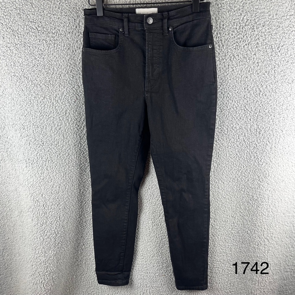 Everlane Women's Size 28 High Rise Authentic Stretch Black Ankle Jeans